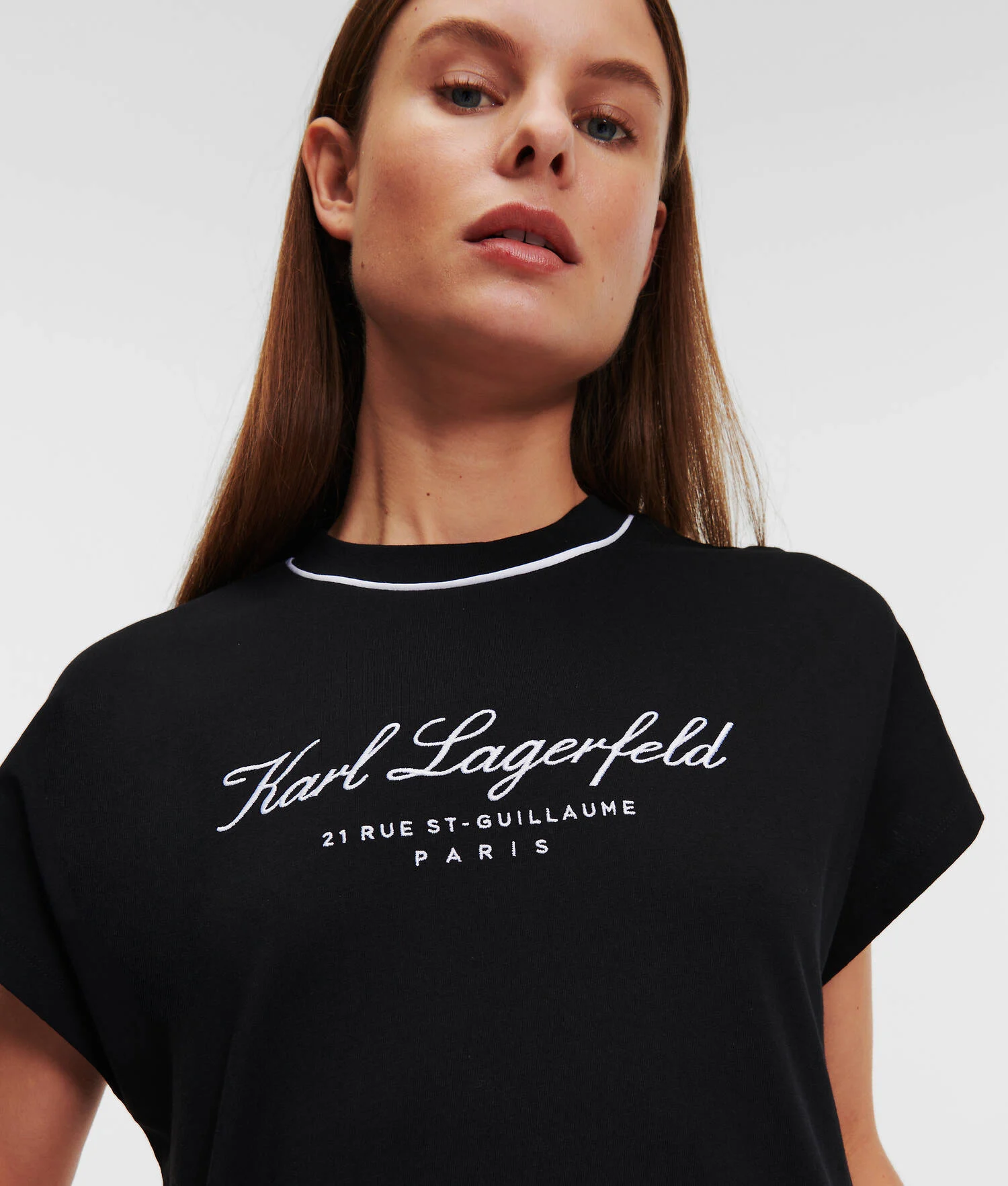 T-SHIRT LOUNGEWEAR À MANCHERONS HOTEL KARL