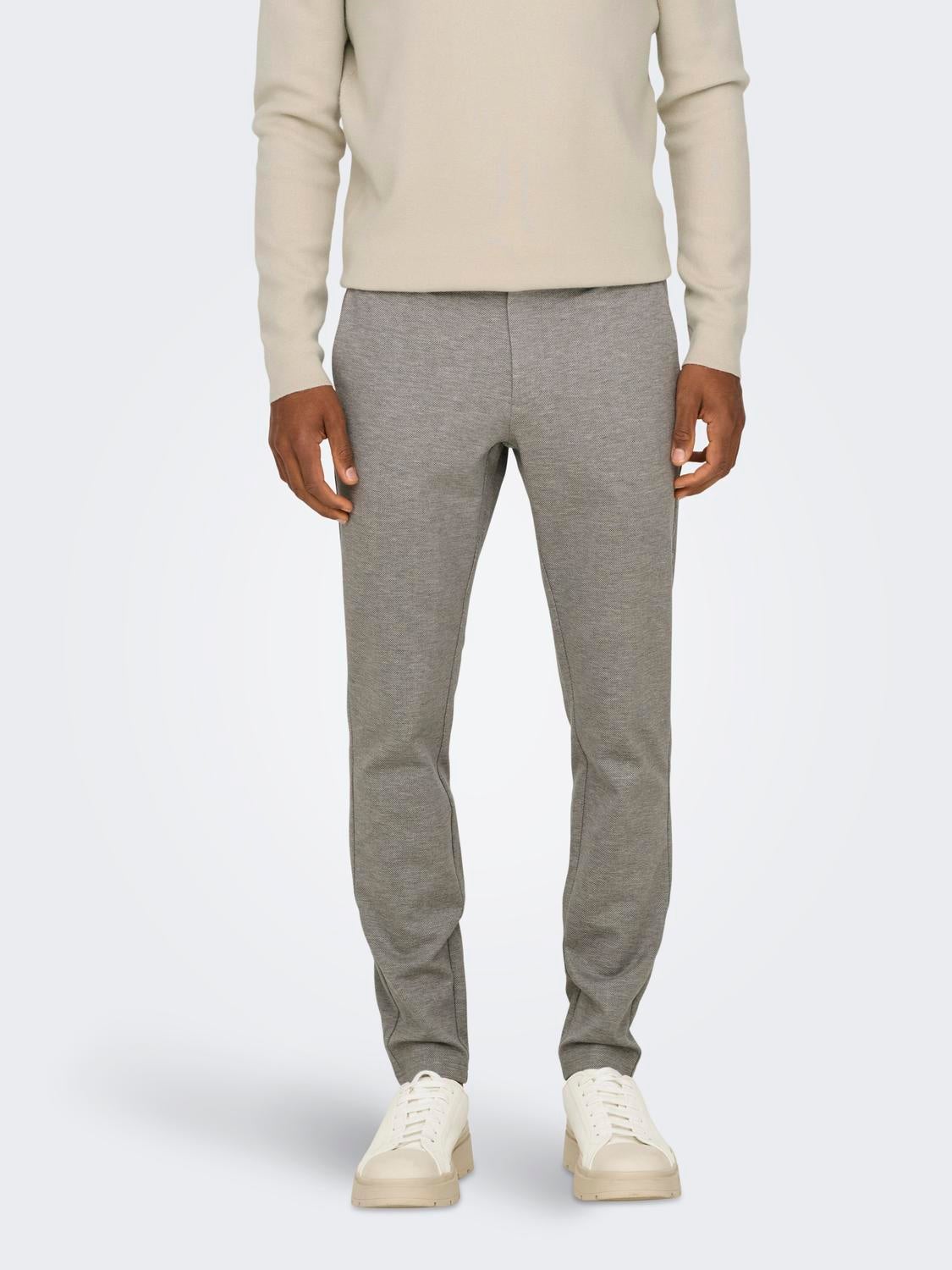 ONSMARK Slim Fit Hose Chinchilla
