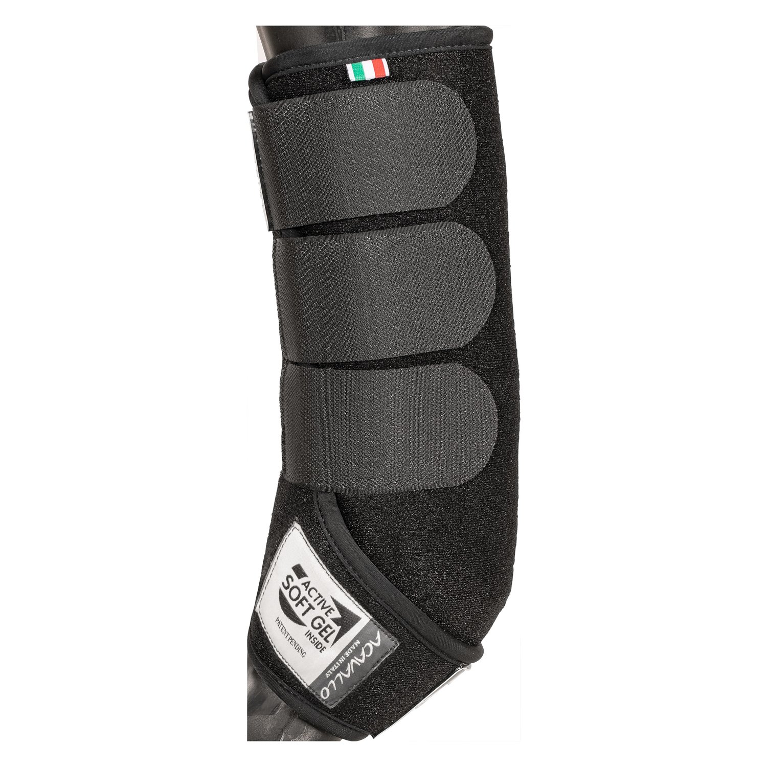 ACAVALLO Gamaschen Respira, hinten - schwarz - S