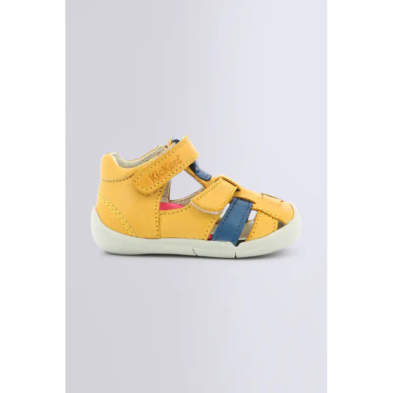 WASABOU JAUNE BLEU SANDALES Cuir Garçon