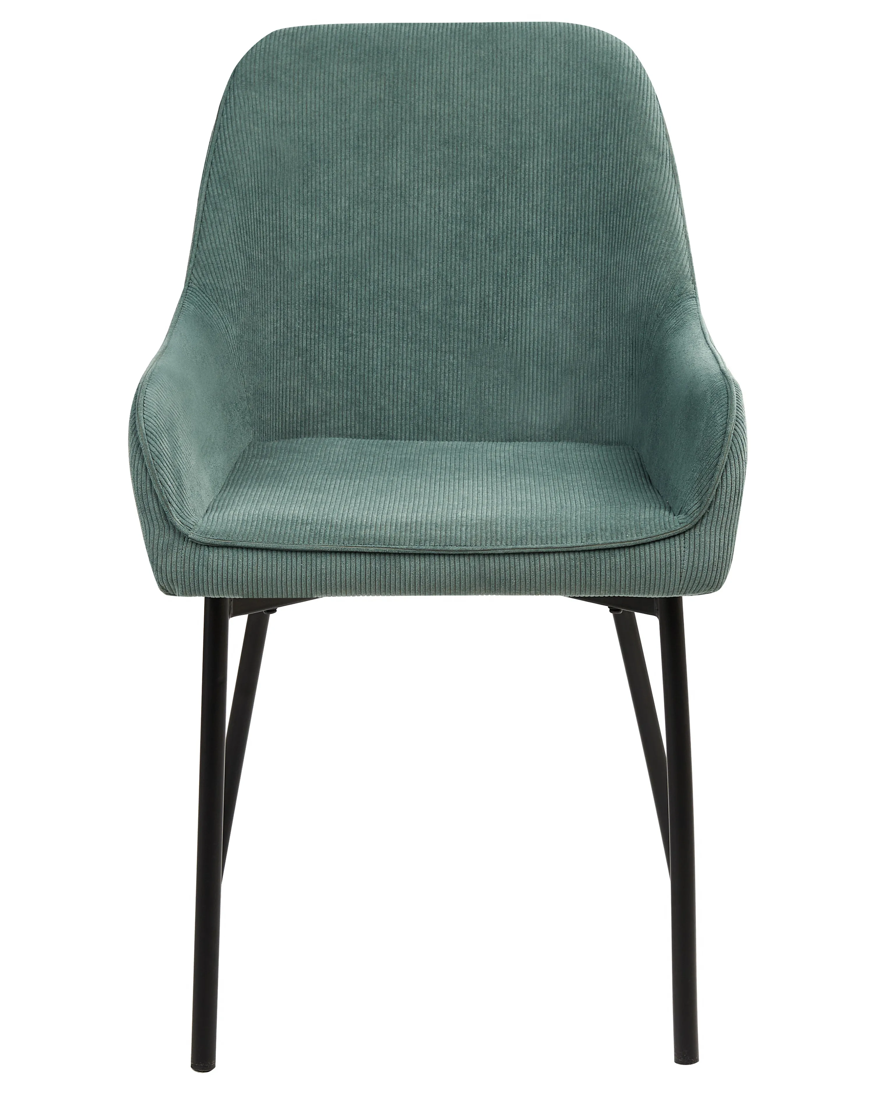 Set van 2 eetkamerstoelen LOVERNA Corduroy Groen