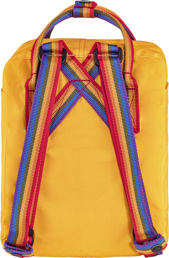 Fjällräven Kånken Rainbow Mini Warm yellow-rainbow pattern