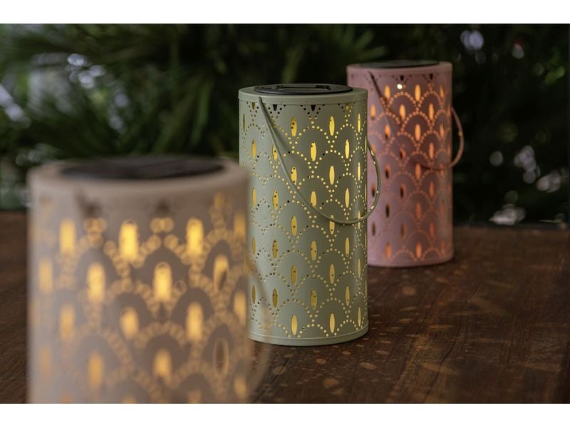 STT Solar Ornament Lantern Mauve Dekorative Solarleuchte