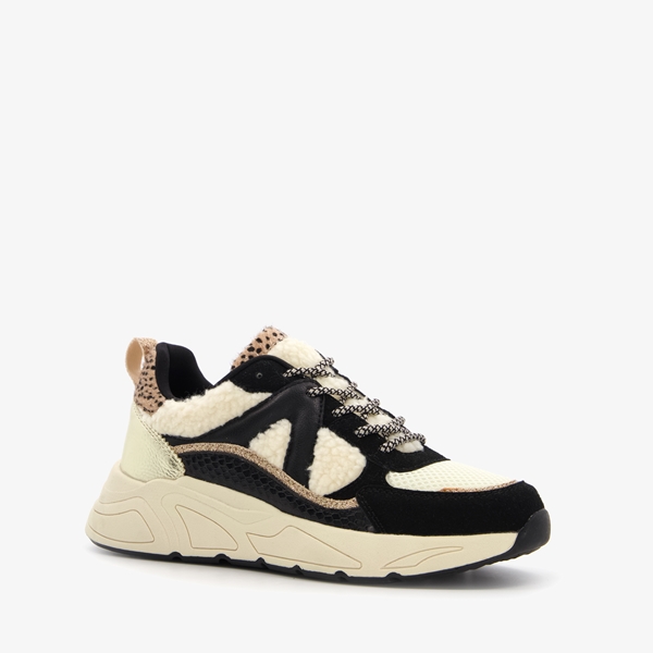 Blue Box dames dad sneakers met teddy details
