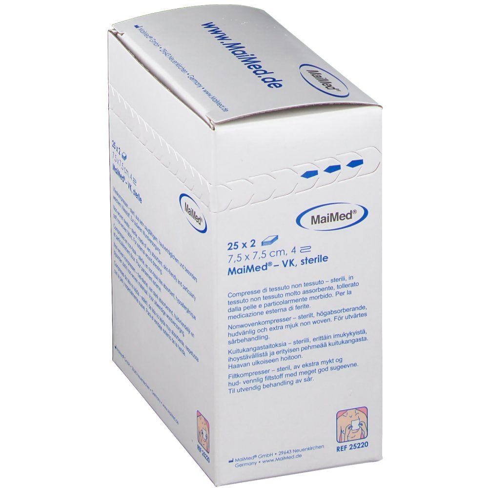 MaiMed® Vlieskompresse 7,5 cm x 7,5 cm steril
