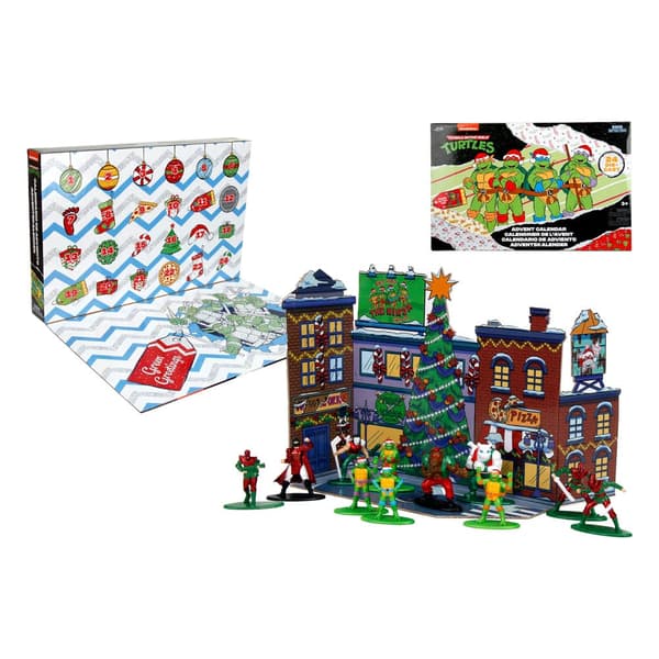 Teenage Mutant Ninja Turtles Battle Diecast Mini Figures Julekalender 2024