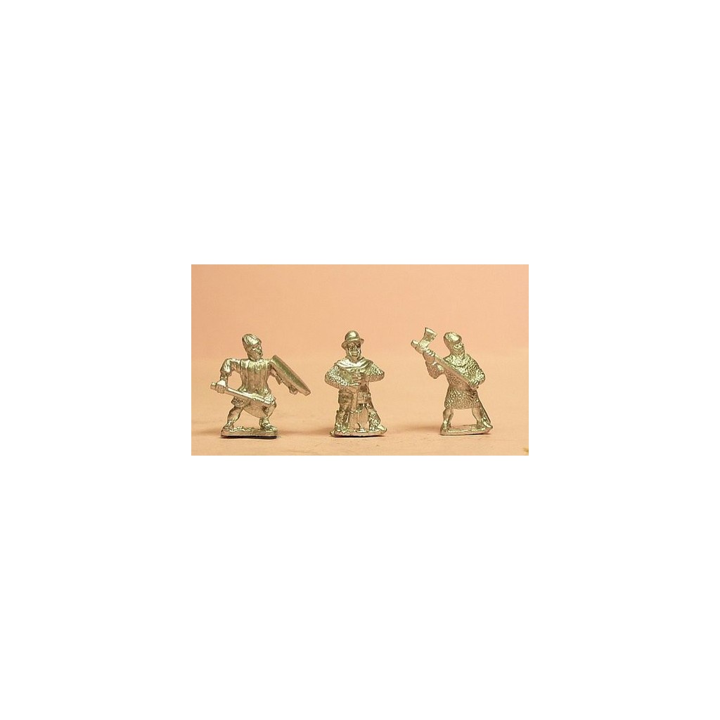 Heavy Axemen with shields & assorted helms