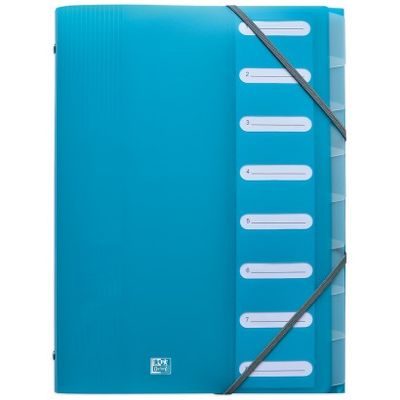 Oxford School Life - Trieur polypro 8 positions - disponible dans différentes couleurs