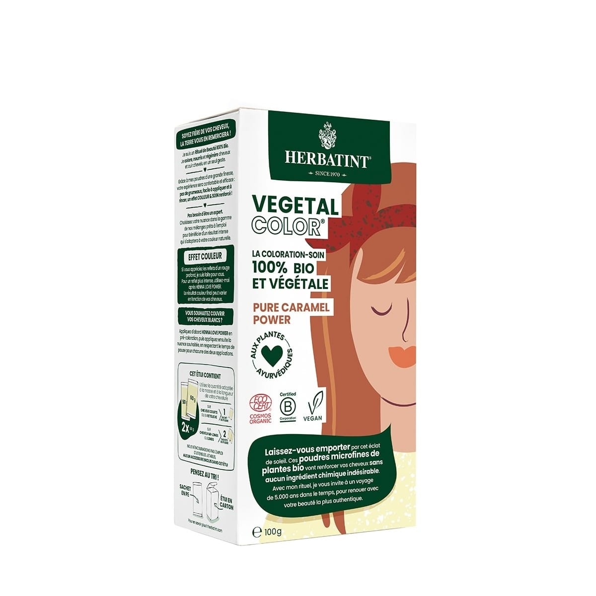 Herbatint Vegetal Color Coloration-Soin 100% Bio et Végétale