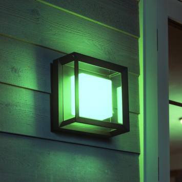 Philips Hue muurlamp zwart - wit en gekleurd licht 15W - vierkant