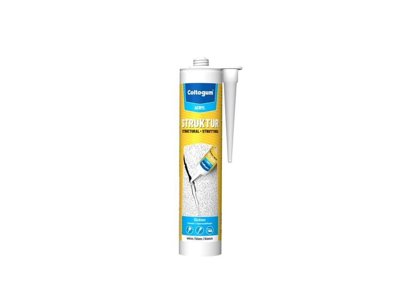 Coltogum Dichtmasse Struktur-Acryl weiss 310 ml Gebrauchsfertiger, lösemittelfreier, plasto-elastischer 1K Dichtstoff