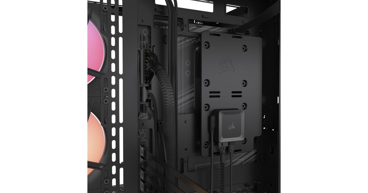 Corsair3500X LX-R RGB iCUE LINK midi tower behuizing  (Zwart | 2x USB-A | 1x USB-C | Tempered Glass)