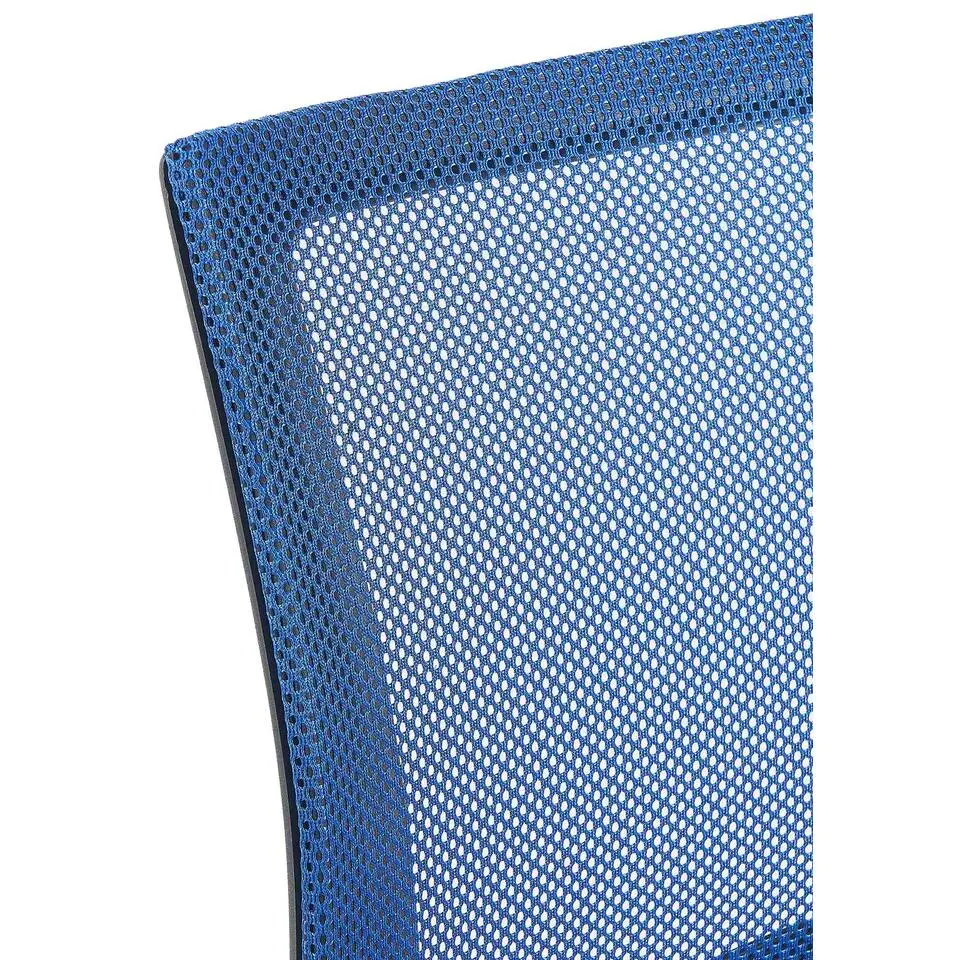 CLP Bureaustoel Genius zwart Frame - Kunstleer - blauw