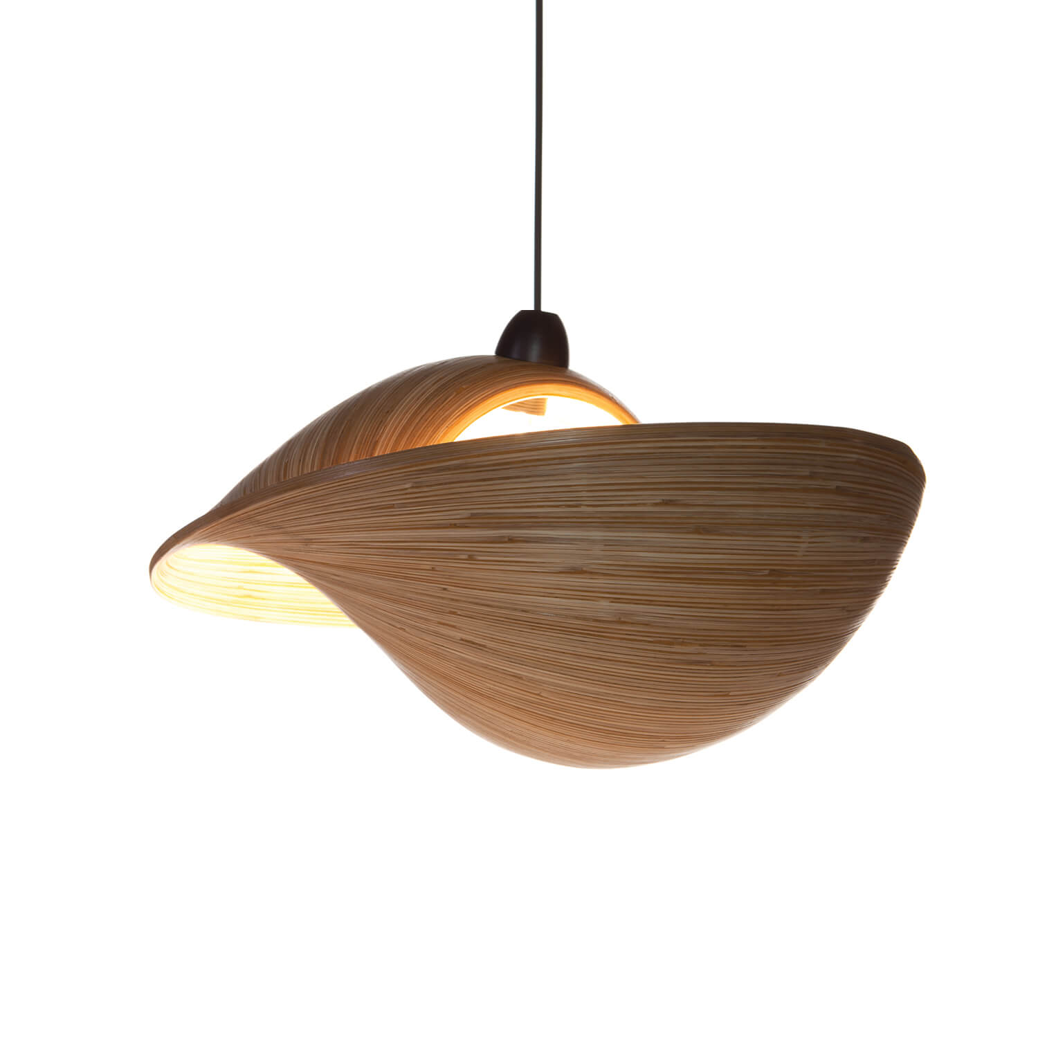 Hanglamp Shell bamboo 40 cm
