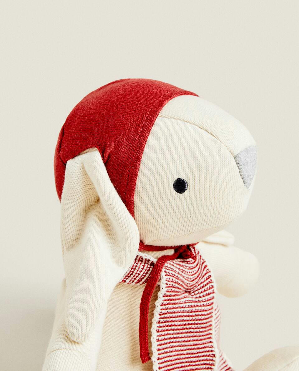 COELHINHO DE PELÚCIA COM GORRO DE NATAL TRICÔ