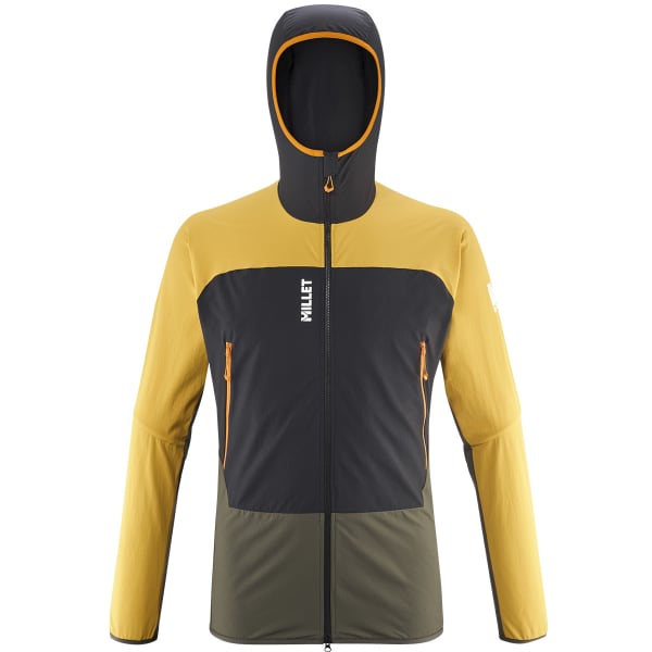 Softshell randonnée MILLET FUSION XCS HOODIE M DEEP JUNGLE/SAFRAN