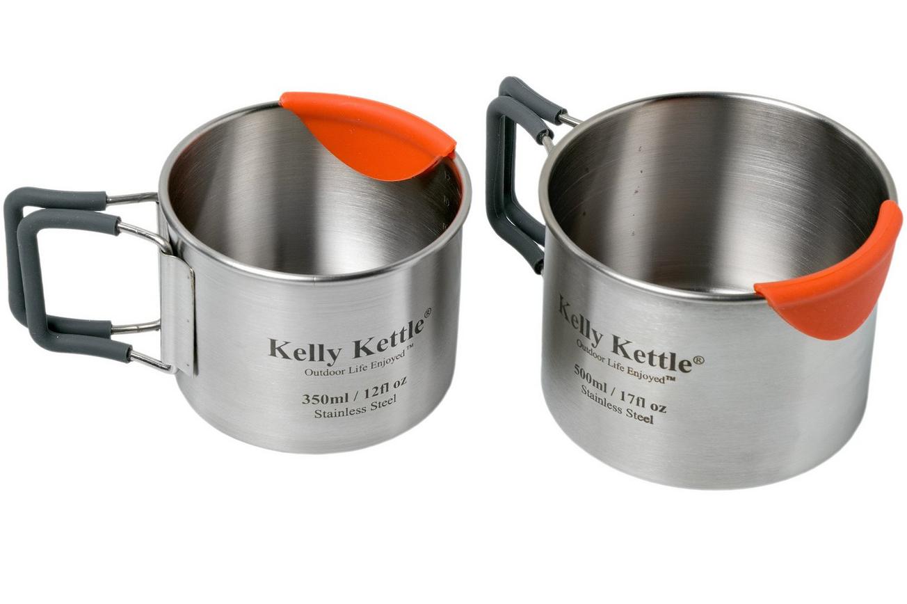 Kelly Kettle Cups 350 en 500 ml stainless 50040