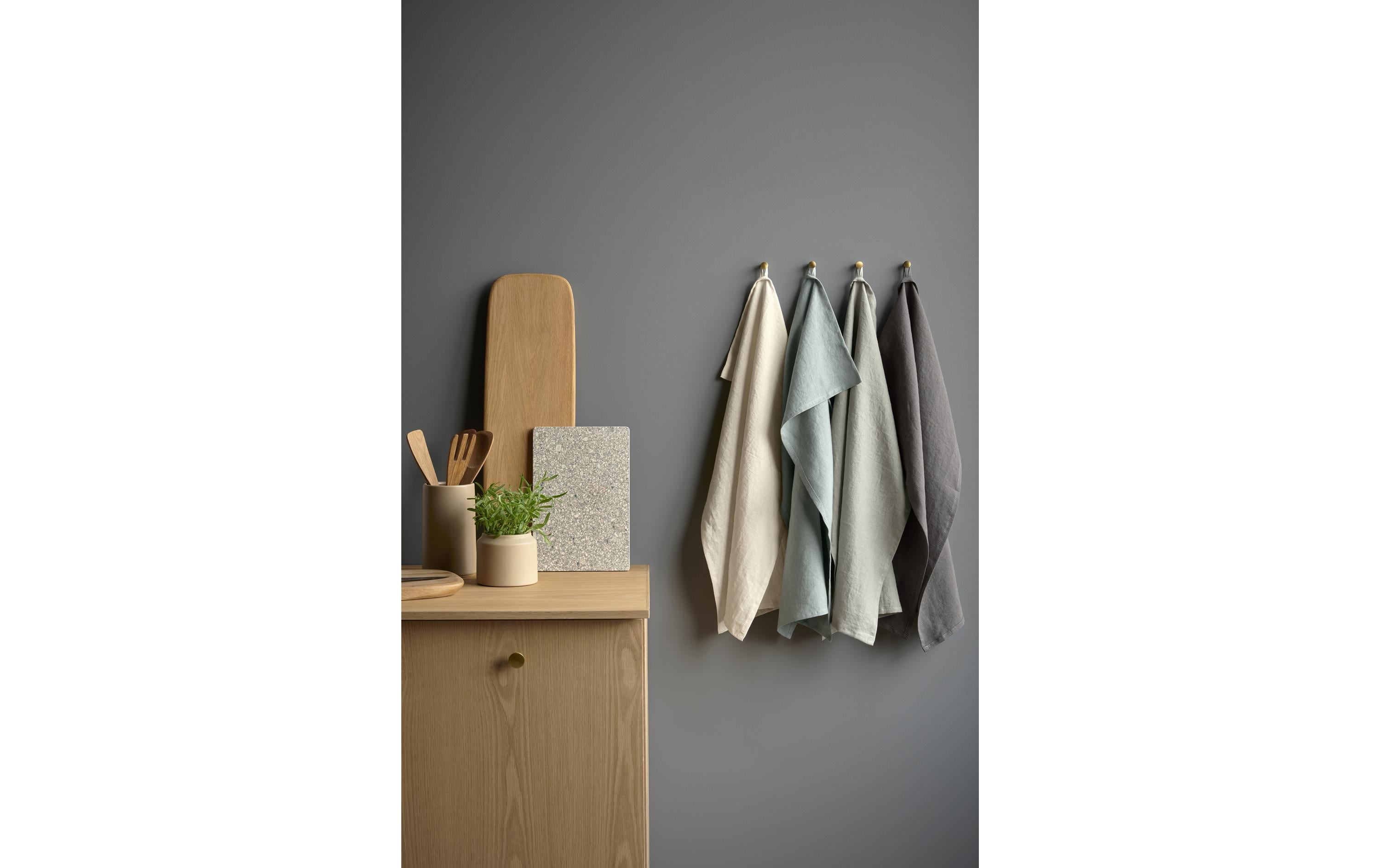 Geschirrtuch Pure Linen DunkelbraunGeschirrtuch aus Leinen