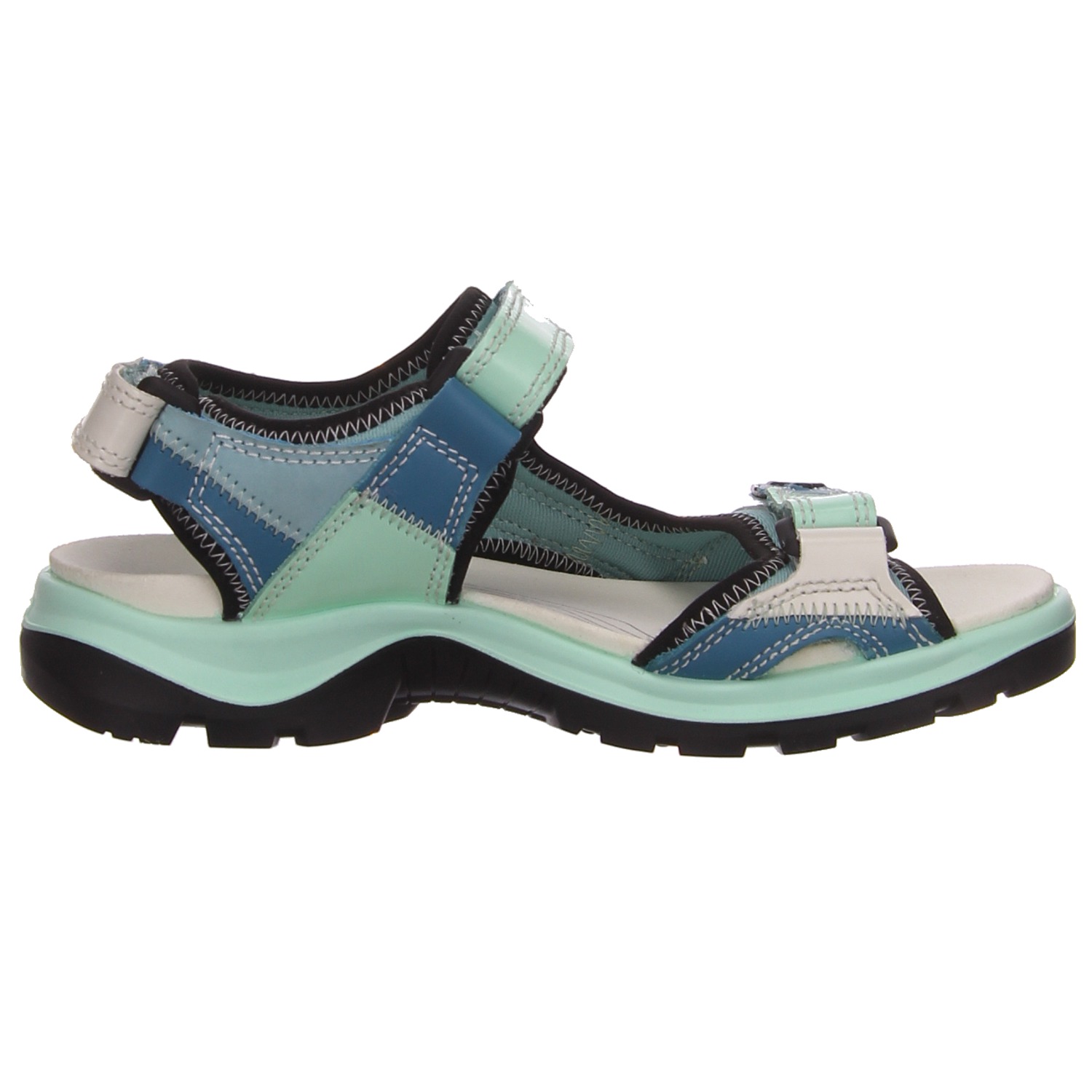 Ecco Damensandalette mutli blau