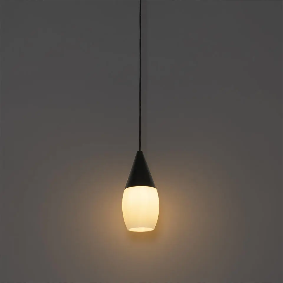 Qazqa hanglampen drop wit e27