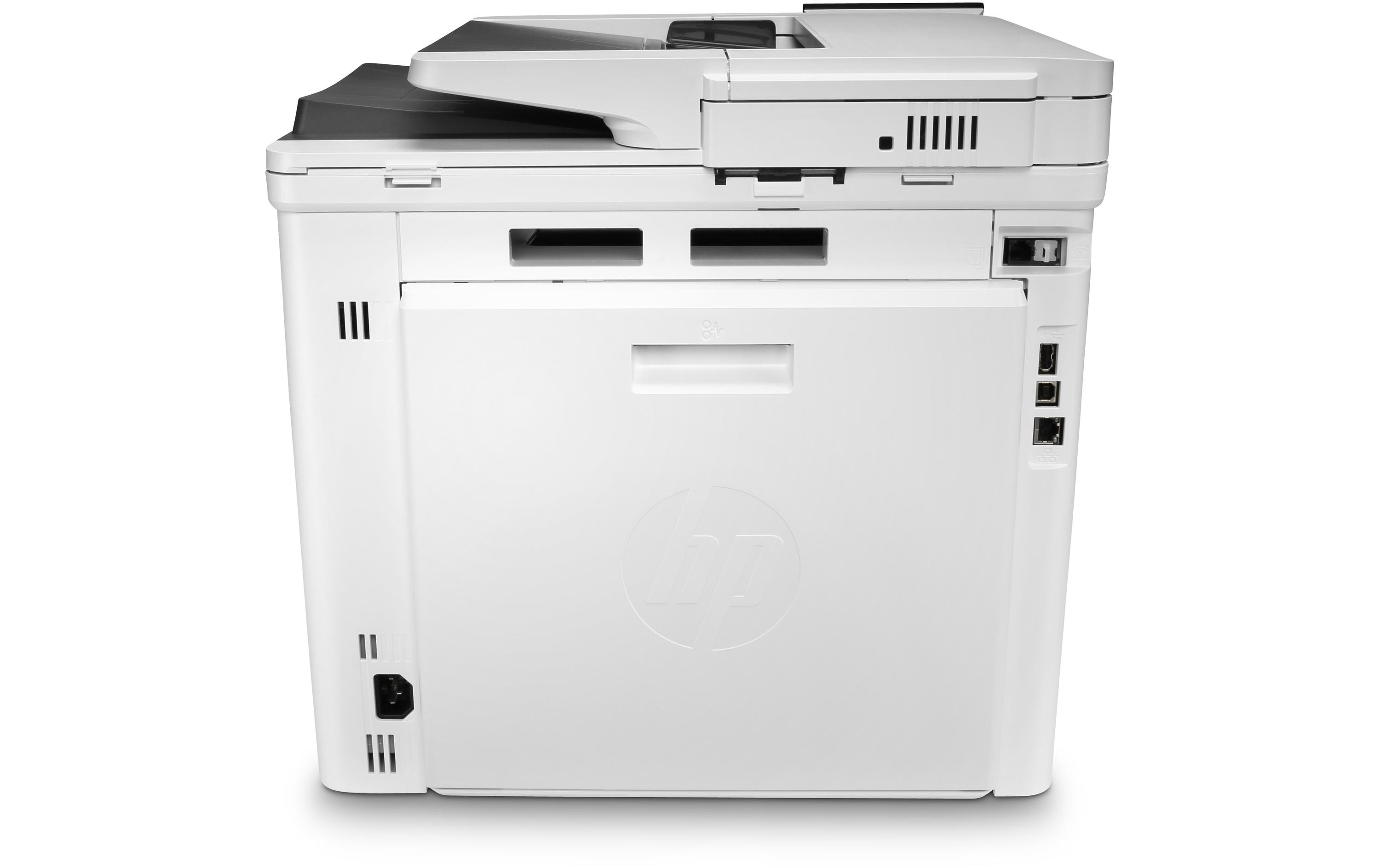 Multifunktionsdrucker Color LaserJet Enterprise M480f<br>Kompakter Laser-Multifunktions-Laserdrucker für Arbeitsgruppen mit vielen Sicherheitsfeatures