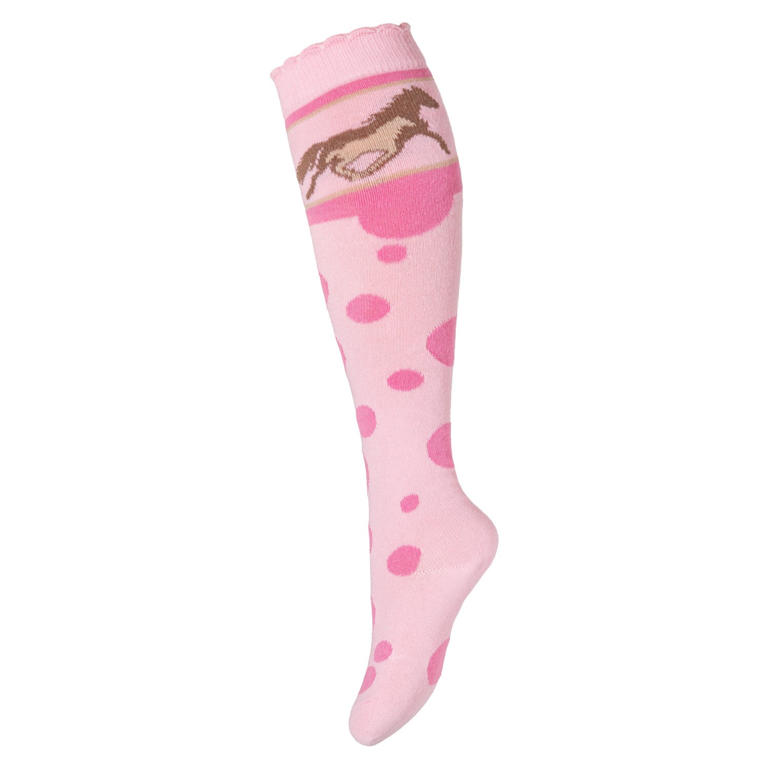 Cotton Prime® Kinder Kniestrümpfe 6 Paar, mit Pferde Motiven