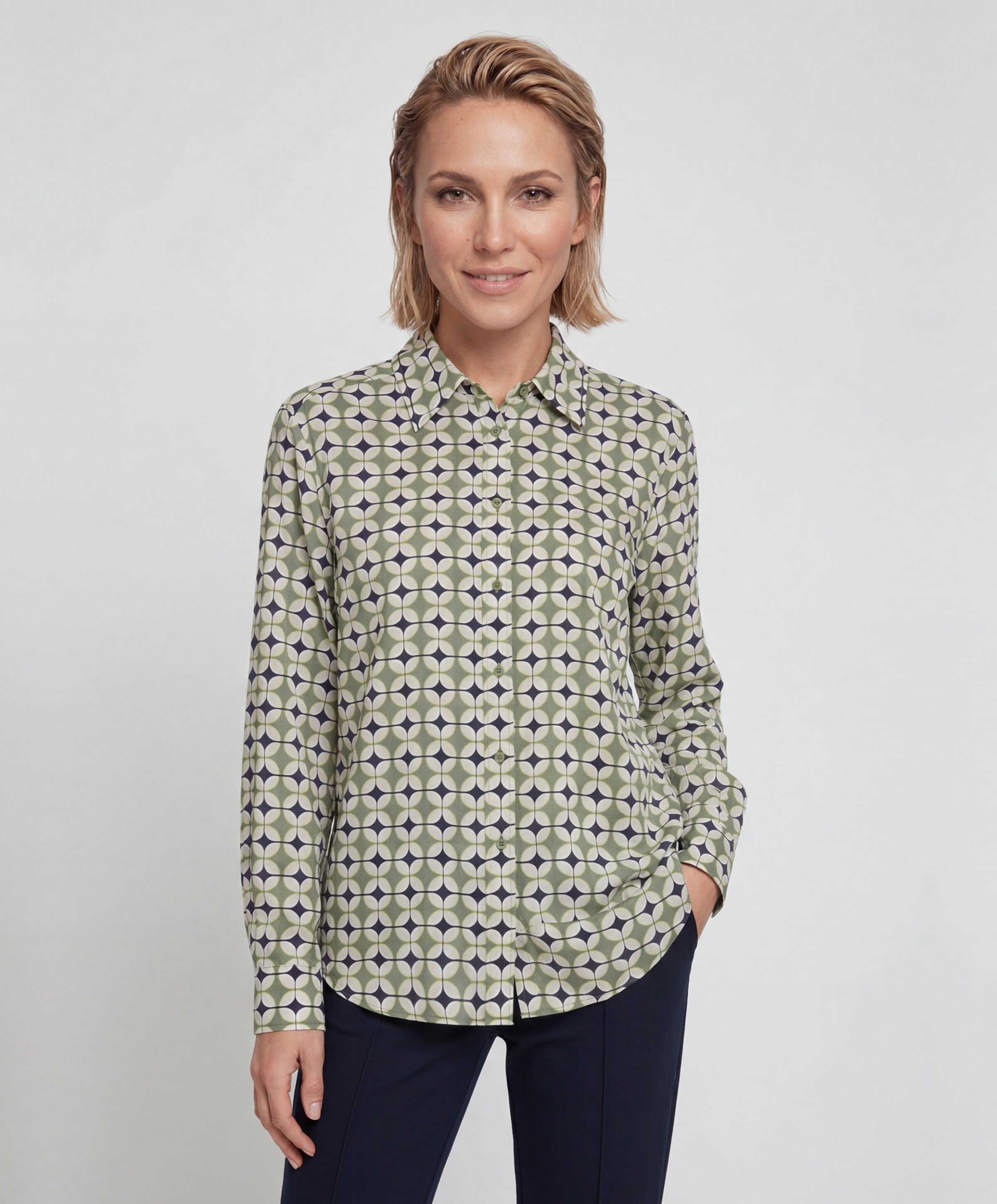 Olsen Dames blouse groen