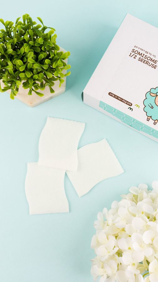 SOMISOME 1/2 Seeruse Cotton Pads 80pcs