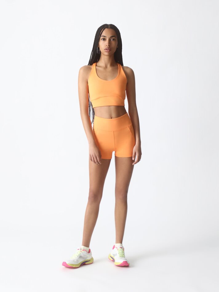 Shorts esportivos - Tamanho Médio Laranja