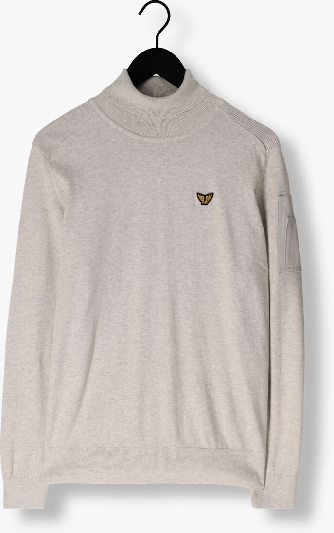PME LEGEND lichtgrijze pme legend coltrui turtleneck cotton elite knit