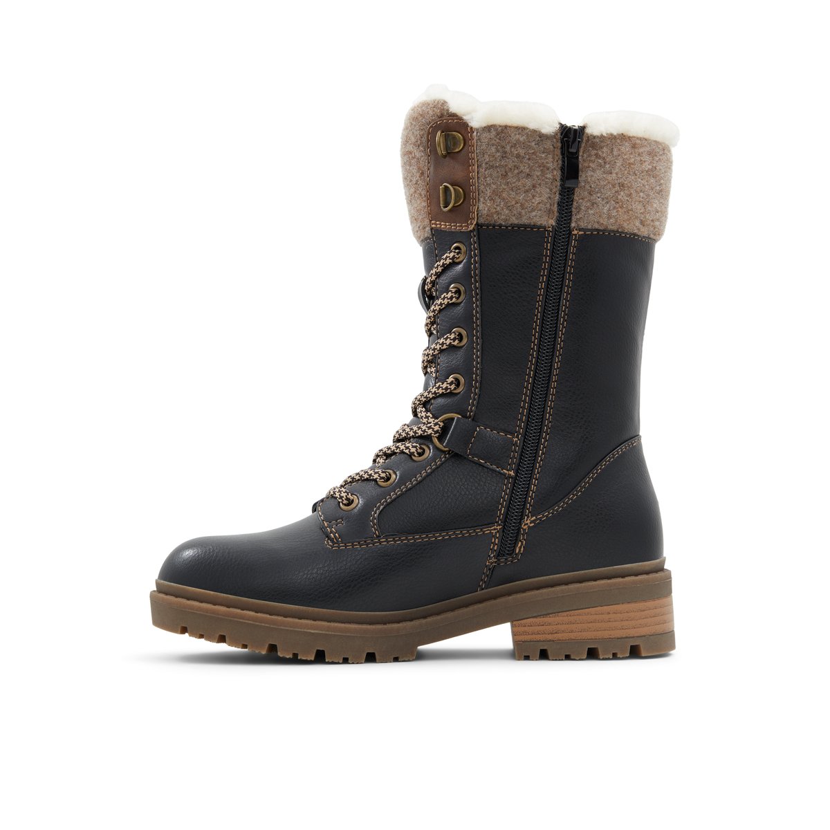 BANFF TRAIL PREMIUM-Sevoican-Bottes mi-mollet d'hiver - Semelle tracteur - Noir