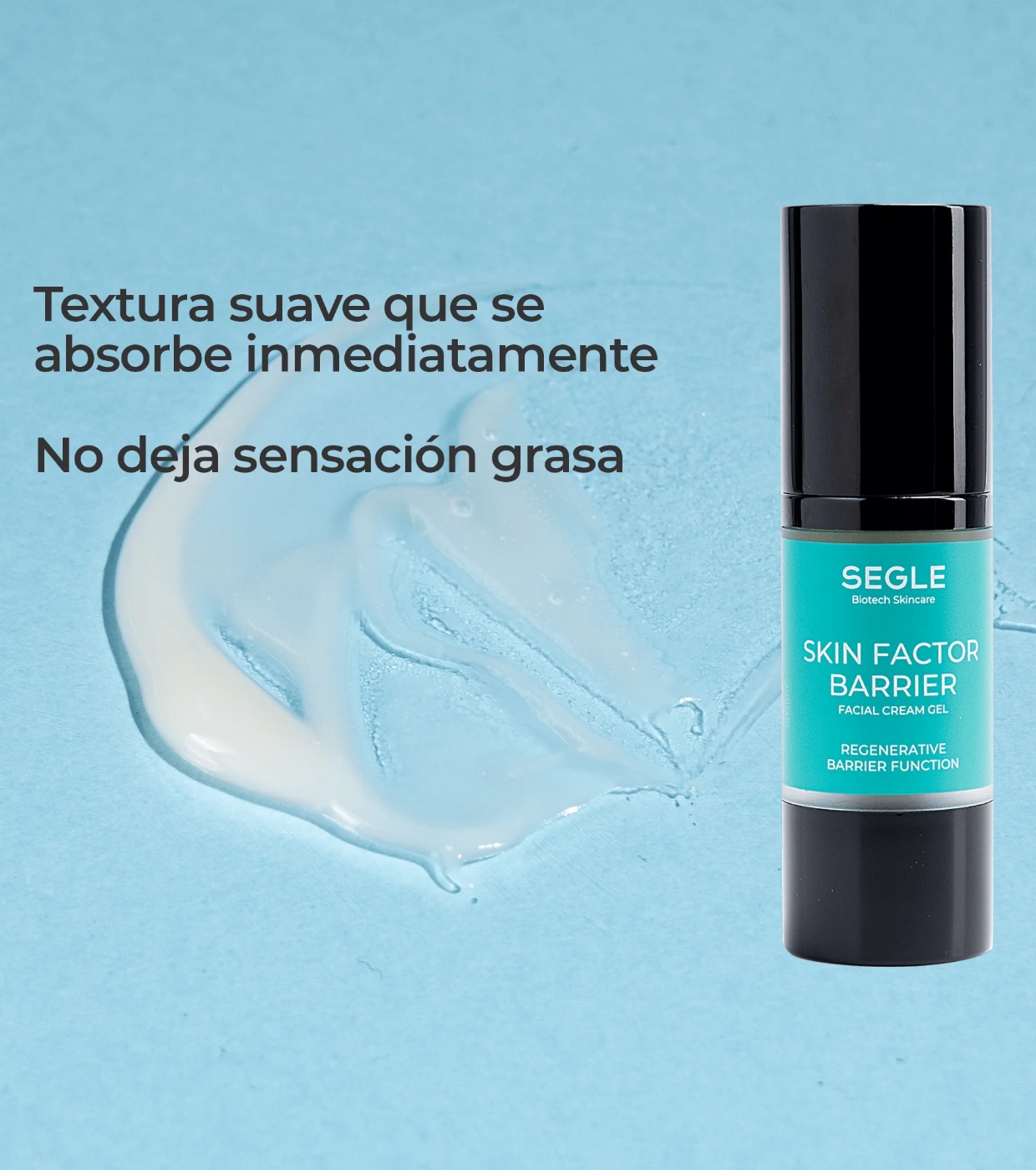 SEGLE - Gel creme regenerador e reparador Skin Factor Barrier - Peles sensíveis, mistas e/ou oleosas