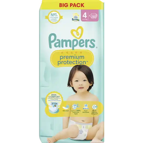 premium protection Windeln Gr.4 (9-14kg) Big Pack