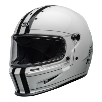 Casque Bell ELIMINATOR - STEVE MCQUEEN B/W - Blanc