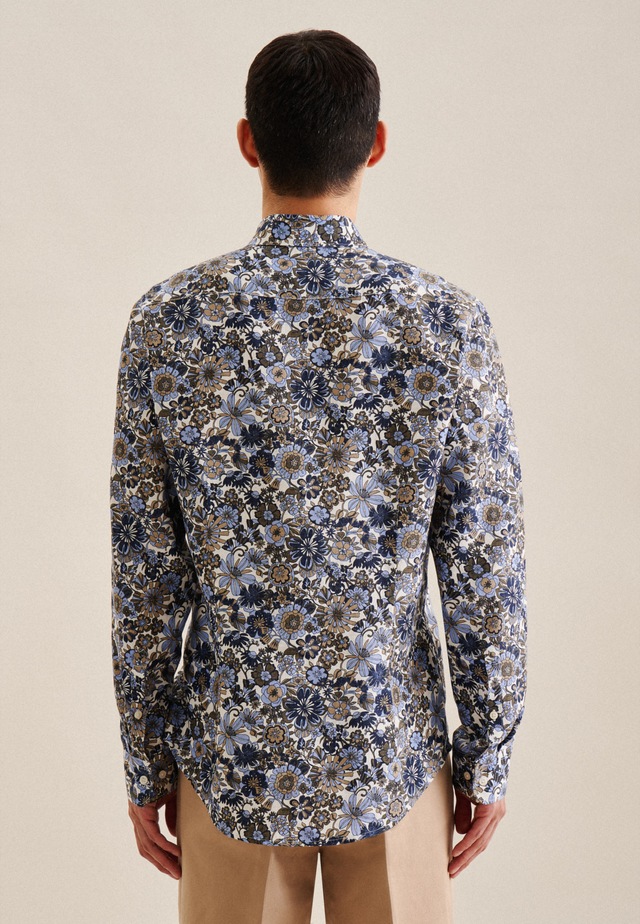 seidensticker Businesshemd »Slim«, Slim Langarm Kentkragen Floral