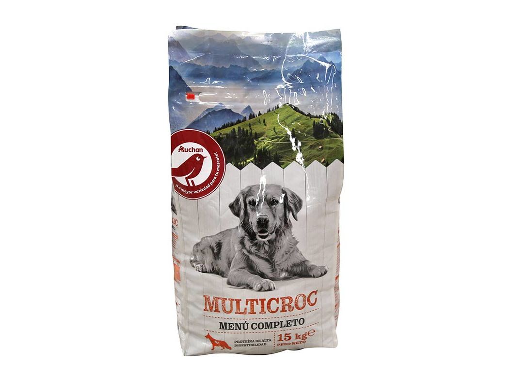 RAÇÃO PARA CÃO AUCHAN MULTICROC 15KG