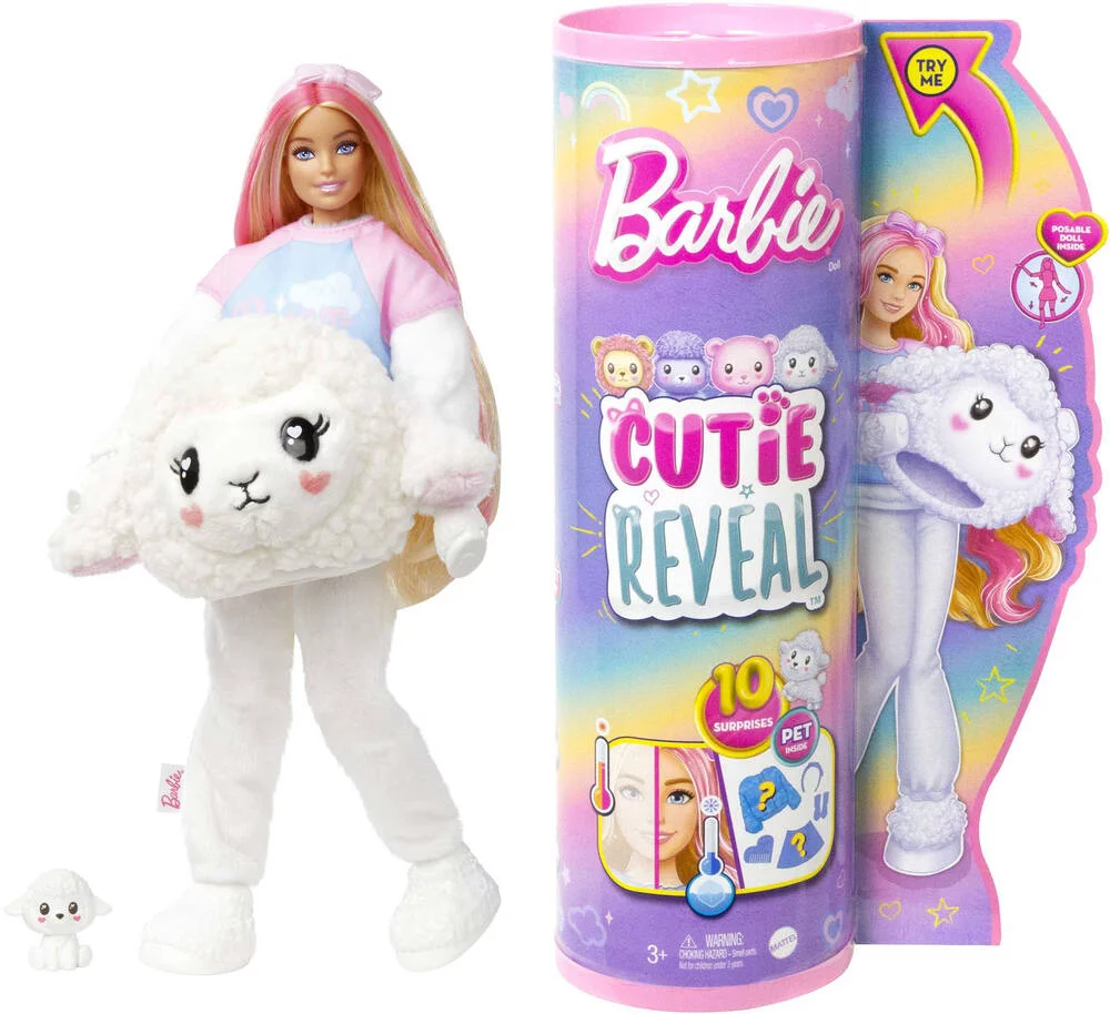 BARBIE - POUPEE CUTIE REVEAL AGNEAU