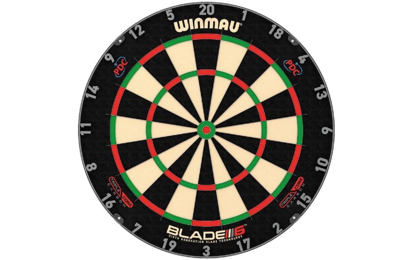 Dartboard Blade 6 Triple Core Carbon<br>Dartscheibe