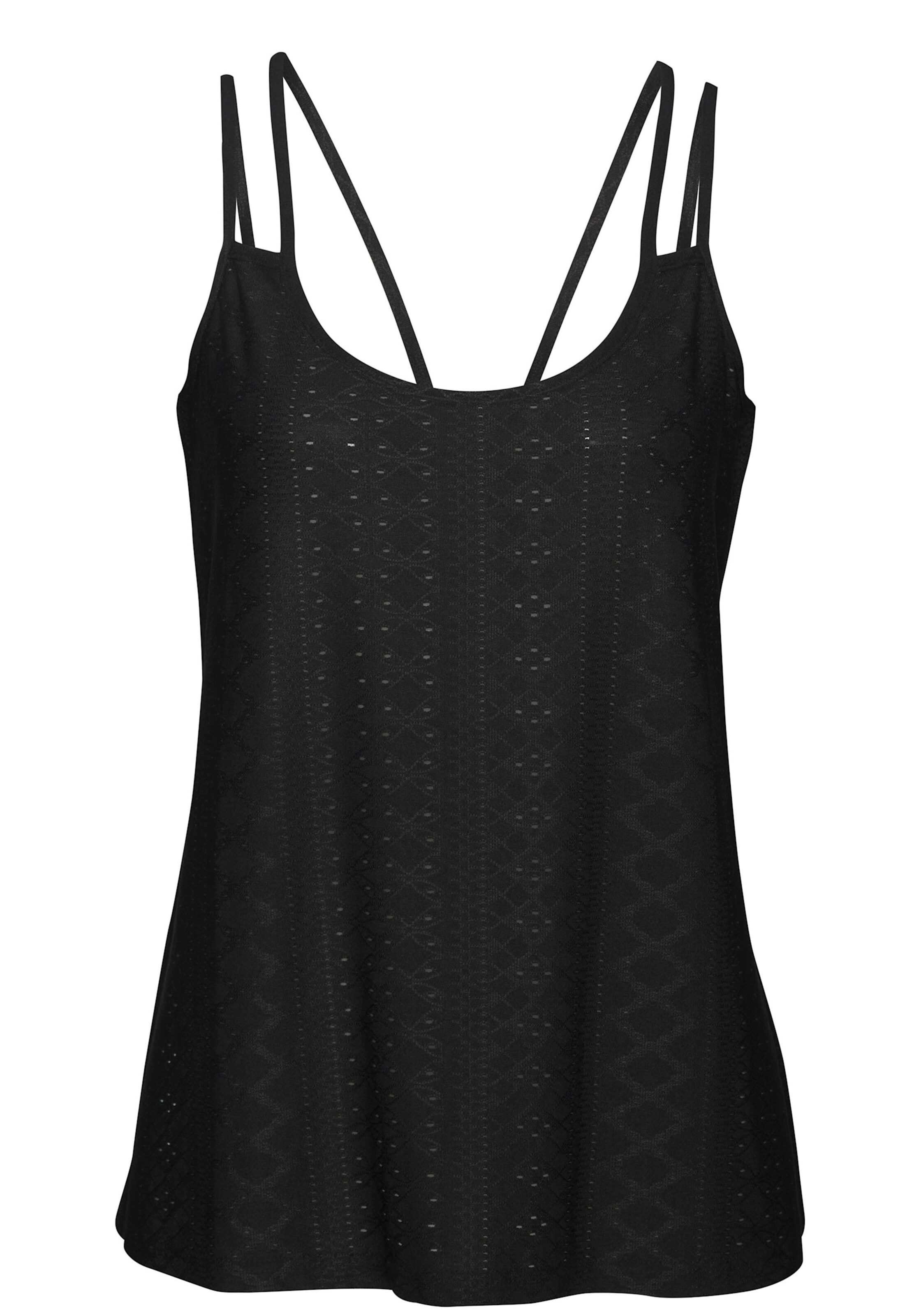 Vivance Spaghettitop in creme, schwarz