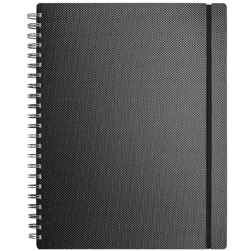 Kolma Selection Notizbuch, A4, kariert 4 mm, schwarz