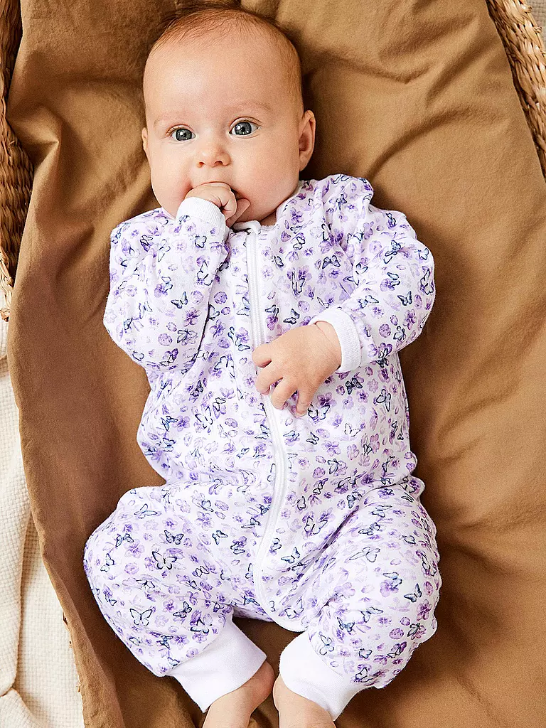 NAME IT Baby Schlafoverall 2er Pkg  PURPLE FLOWER lila