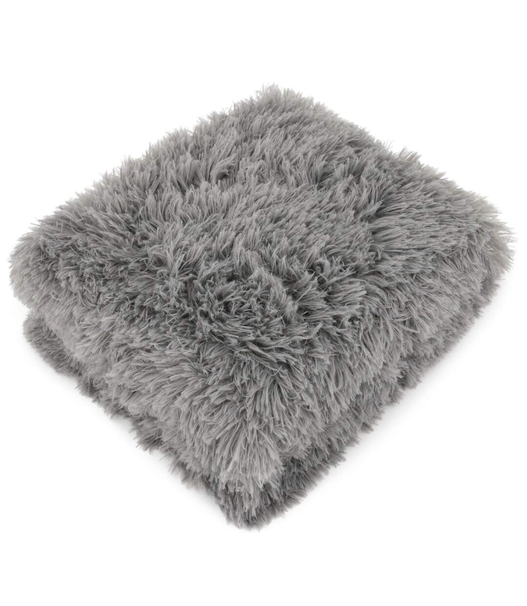 Plaid imitation fourrure 120x150 cm LICIA Gris