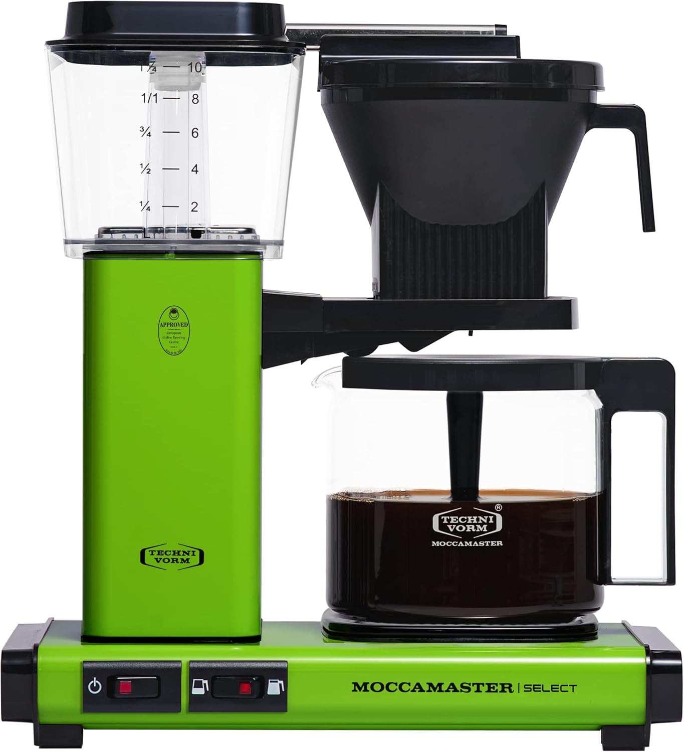 Moccamaster KBG Select, Kaffeemaschine, Retro Kaffeemaschine, Filterkaffee, Off-White, 1.25L