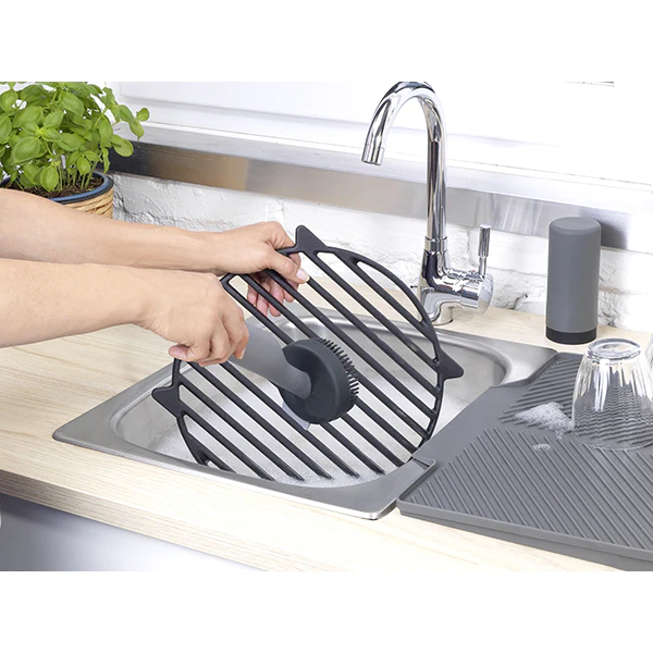 Brosse à vaisselle sur pied avec racloir de 6 cm Wenko by Maximex