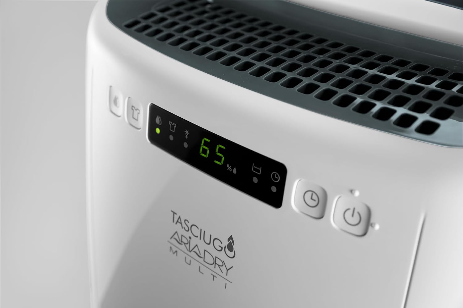 De'Longhi AriaDry DEXD216RF Mehrzweck-Luftentfeuchter, entfernt Feuchtigkeit zu Hause mit Filtration mit 3 Aktionen, Trocknungsfunktion, Luftbefeuchtung 16 l/Tag, R290, abnehmbarer Wassertank, Schwarz