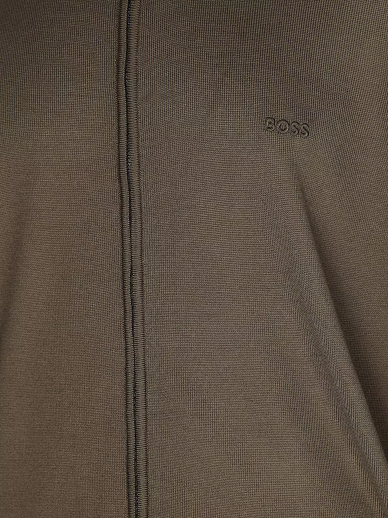 BOSS Strickjacke olive
