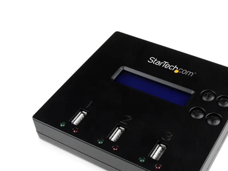 StarTech.com 1:2 Standalone USB Duplicator and Eraser - Memory Stick Cloner - USB 2.0 Flash Drive Copier / Thumb Eraser (USBDUP12) - USB drev duplikator - 2 bays - for P/N: SVA5H2NEUA
