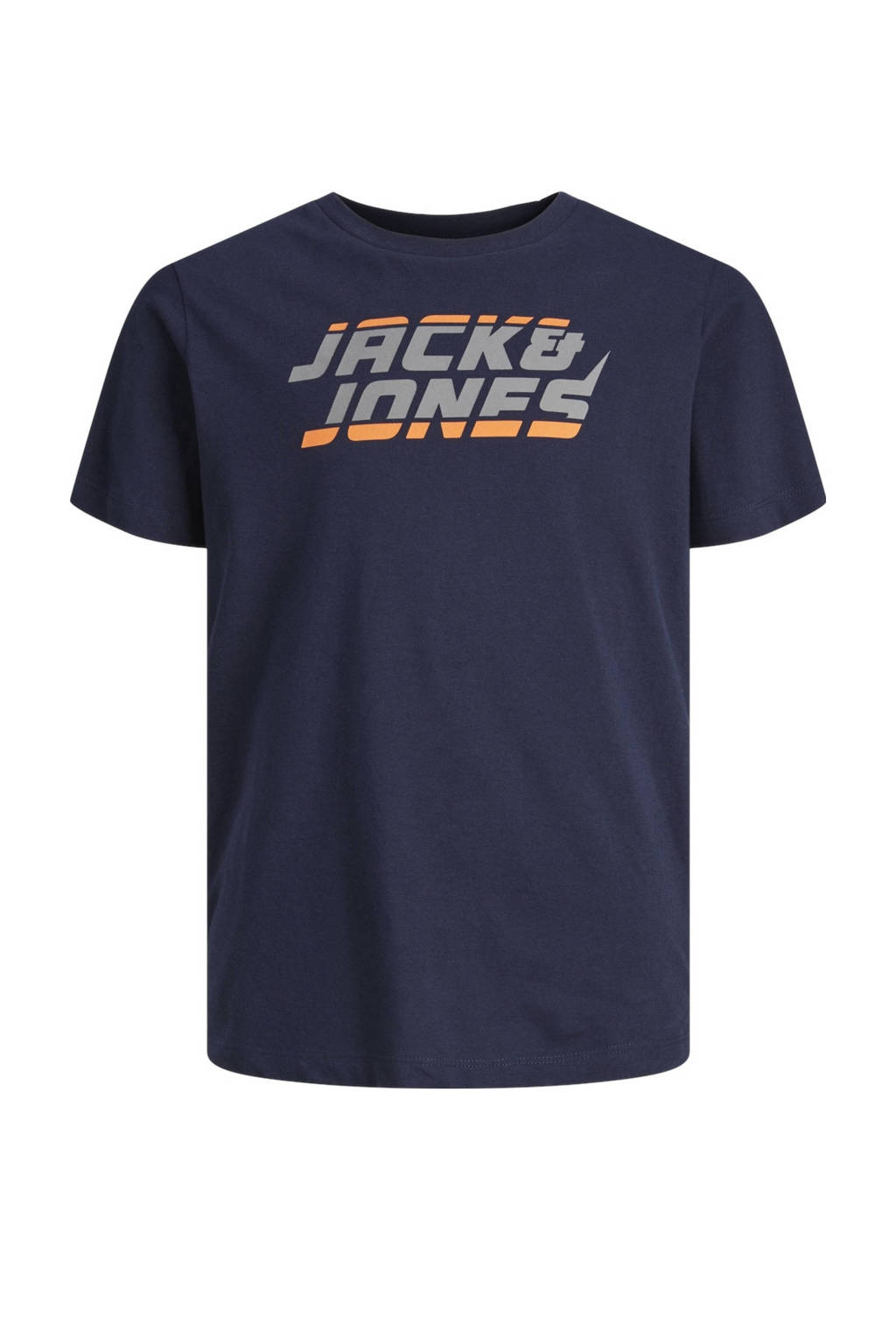 JACK & JONES T-shirt JCOKAPPER met logo donkerblauw