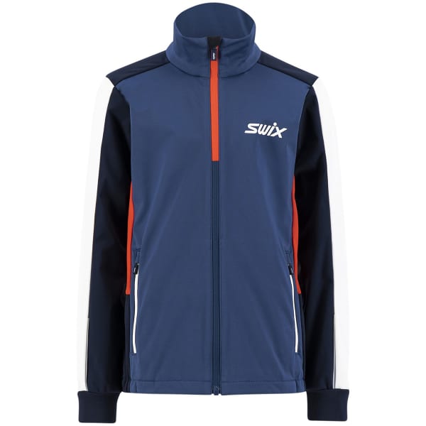 Veste ski de fond SWIX CROSS JACKET JR LAKE BLUE