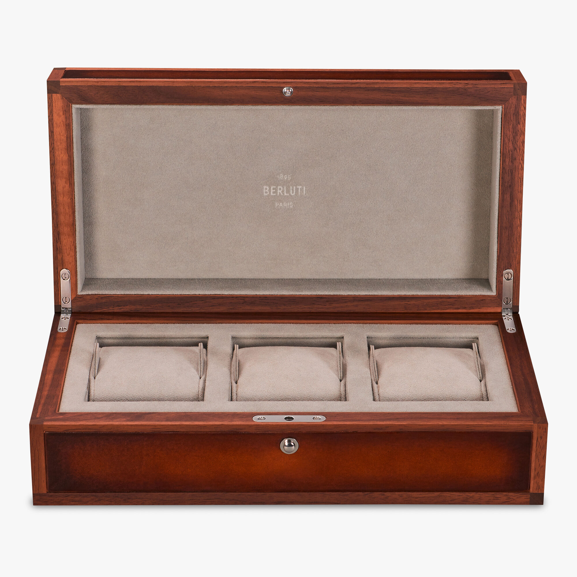 Wood and Leather Watch Box